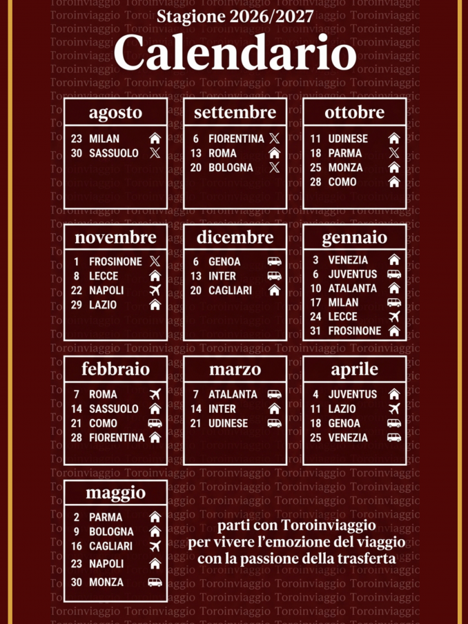 UN CALENDARIO DAVVERO WOW - TOROinviaggio